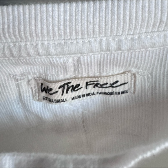 Free People Daisy Chain Cuffed Long Sleeve Top in Ivory sz. XS - Picture 7 of 12